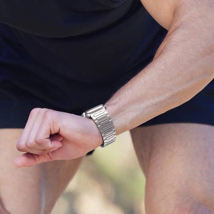 Uhrenarmband aus Titanlegierung mit I-förmiger Schmetterlingsschließe, For Apple Watch SE 2023 44mm, For Apple Watch Ultra 2 49mm, For Apple Watch Series 9 45mm, For Apple Watch Ultra 49mm, For Apple Watch Series 8 45mm, For Apple Watch SE 2022 44mm... – Bild 5