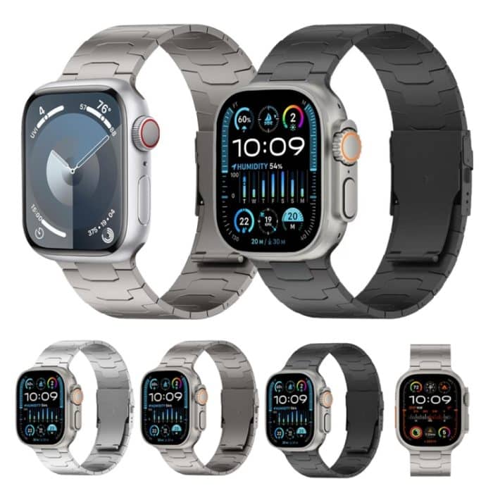 26 mm Uhrenarmband aus Titanlegierung mit Oracle-Sicherheitsschließe, For Apple Watch SE 2023 44mm, For Apple Watch Ultra 2 49mm, For Apple Watch Series 9 45mm, For Apple Watch Ultra 49mm, For Apple Watch Series 8 45mm, For Apple Watch SE 2022 44mm... – Bild 2