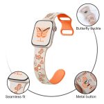Buntes Silikon-Uhrenarmband mit 8-förmiger Schnalle und Schmetterlingsmuster, For Apple Watch Series 5 44mm, For Apple Watch Series 5 40mm, For Apple Watch Series 4 44mm, For Apple Watch Series 4 40mm, For Apple Watch Series 3 38mm... – Bild 5