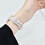 Zweifarbiges, schmales Uhrenarmband aus Silikon mit Schmetterlingsschnalle, For Apple Watch Series 9 41mm, For Apple Watch Ultra 49mm, For Apple Watch Series 8 41mm, For Apple Watch Series 8 45mm, For Apple Watch SE 2022 44mm, For Apple Watch SE 2022 40mm – Bild 5