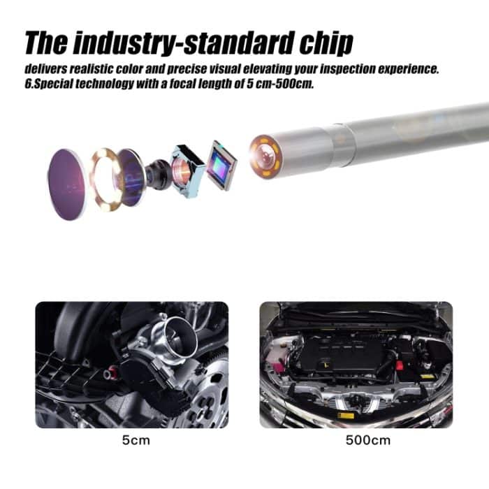 F240 3,9 mm HD 1080P IP67 Wasserdichtes digitales Endoskop mit WiFi-Direktverbindung, 2m, 5m, 10m – Bild 4