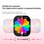 LEMFO C26 1,96 Zoll Sport-Smartwatch, unterstützt Bluetooth-Anruf-/Nachrichtenbenachrichtigung/Herzfrequenz-/Blutdruck-Gesundheitsmonitor – Bild 4