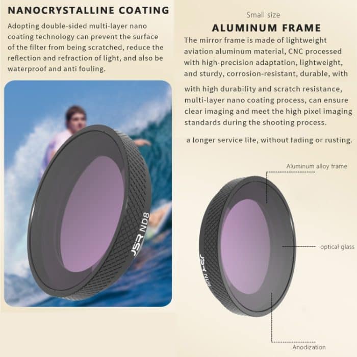 Für Insta360 GO 3S JUNESTAR Kameraobjektivfilter, MCUV, CPL, ND8, ND16, ND32, ND64, NIGHT, STAR, Adjustable CPL, 2 in 1 UV, 3 in 1 UV, 3 in 1 CPL ND8-16, 4 in 1 NDPL, 4 in 1 ND, 6 in 1 STAR CPL ND, 6 in 1 Adjustable, 8 in 1 UV CPL ND NIGHT – Bild 4