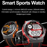 LEMFO HK52 1,43 Zoll BT5.3 IP68 Sport-Smartwatch, unterstützt Bluetooth-Anruf-/Nachrichtenbenachrichtigung/Herzfrequenz-/Blutdruck-Gesundheitsmonitor – Bild 3