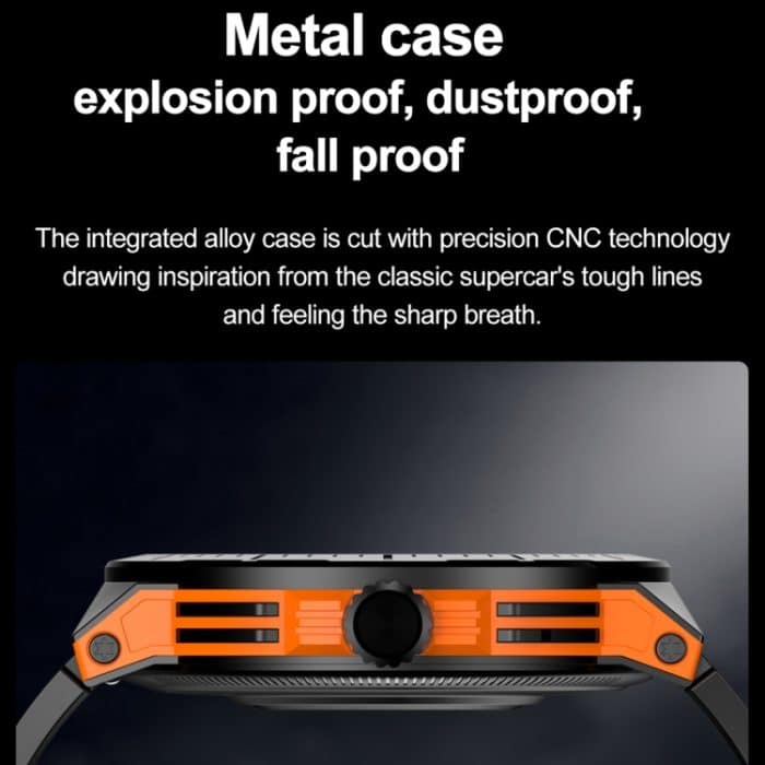 LEMFO HK52 1,43 Zoll BT5.3 IP68 Sport-Smartwatch, unterstützt Bluetooth-Anruf-/Nachrichtenbenachrichtigung/Herzfrequenz-/Blutdruck-Gesundheitsmonitor – Bild 6