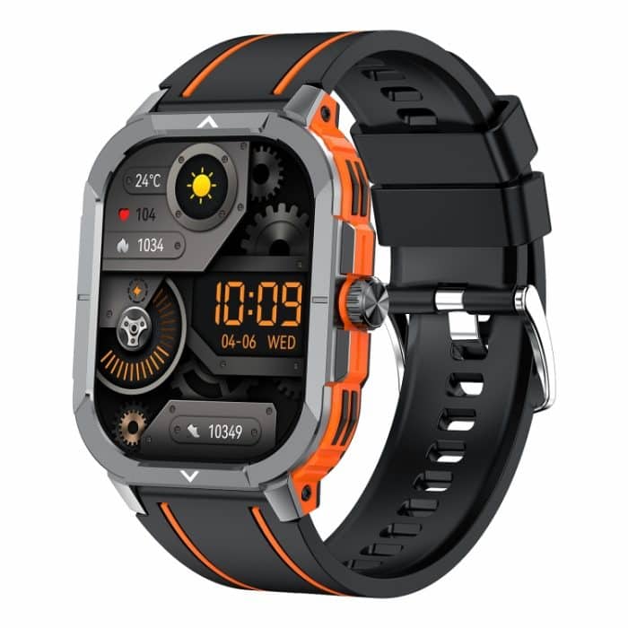 LEMFO HK56 2,06 Zoll BT5.3 IP68 Sport-Smartwatch, unterstützt Bluetooth-Anruf-/Nachrichtenbenachrichtigung/Herzfrequenz-/Blutdruck-Gesundheitsmonitor – Bild 1