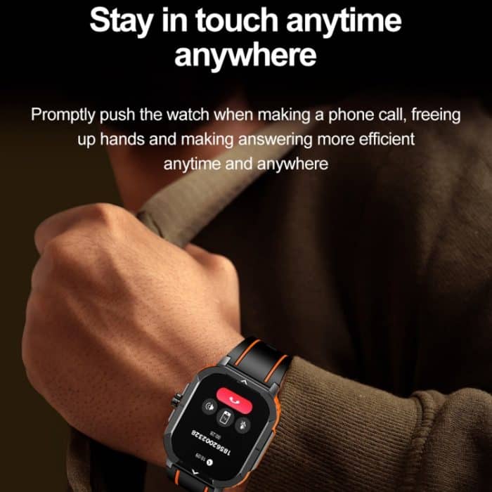 LEMFO HK56 2,06 Zoll BT5.3 IP68 Sport-Smartwatch, unterstützt Bluetooth-Anruf-/Nachrichtenbenachrichtigung/Herzfrequenz-/Blutdruck-Gesundheitsmonitor – Bild 9