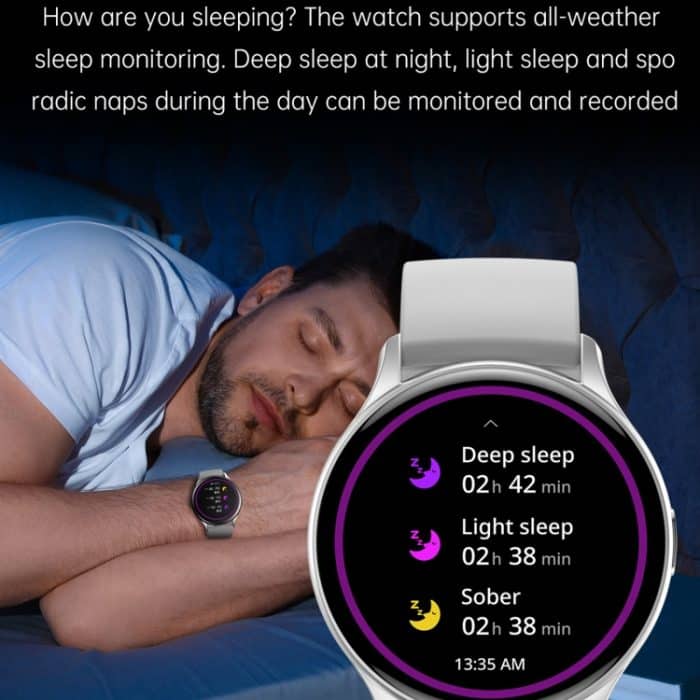 LEMFO HK89 1,43 Zoll BT5.0 IP67 Sport-Smartwatch, unterstützt Bluetooth-Anruf-/Nachrichtenbenachrichtigung/Herzfrequenz-/Blutdruck-Gesundheitsmonitor – Bild 12