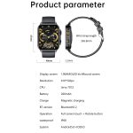 LEMFO HK95 1,952 Zoll BT5.0 IP68 Sport-Smartwatch, unterstützt Bluetooth-Anrufe/Schlaf/Blutsauerstoff/Herzfrequenz/Blutdruck-Gesundheitsmonitor – Bild 2