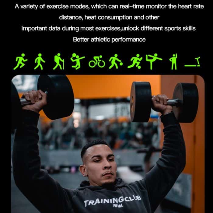 LEMFO HK95 1,952 Zoll BT5.0 IP68 Sport-Smartwatch, unterstützt Bluetooth-Anrufe/Schlaf/Blutsauerstoff/Herzfrequenz/Blutdruck-Gesundheitsmonitor – Bild 13