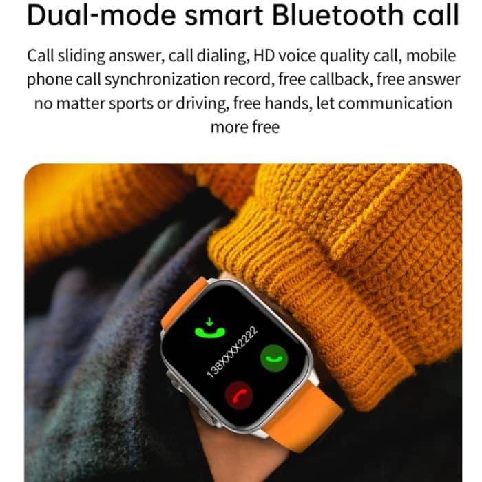 LEMFO HK95 1,952 Zoll BT5.0 IP68 Sport-Smartwatch, unterstützt Bluetooth-Anrufe/Schlaf/Blutsauerstoff/Herzfrequenz/Blutdruck-Gesundheitsmonitor – Bild 10