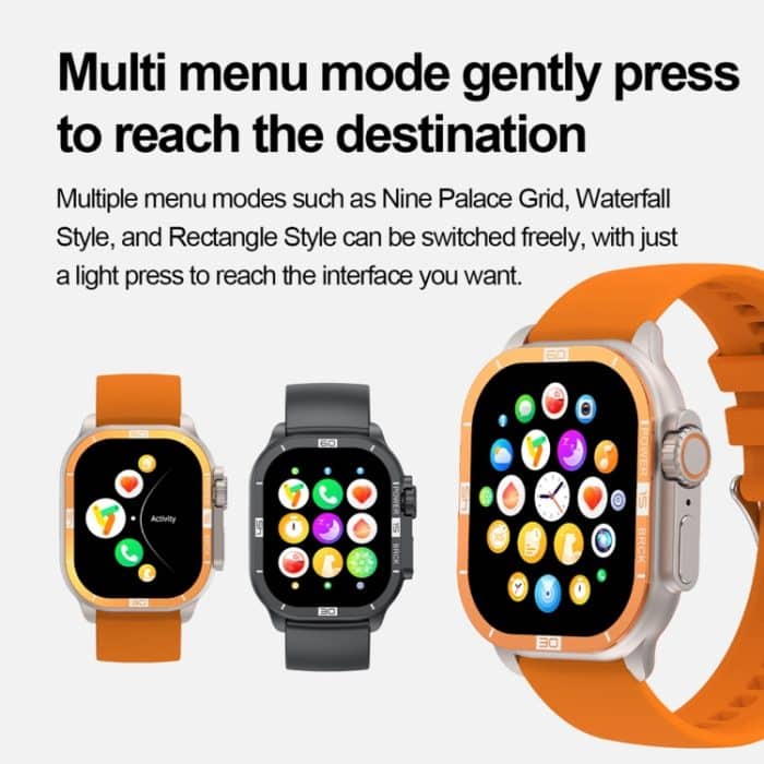 LEMFO HK96S 2,06 Zoll BT5.3 IP68 Sport-Smartwatch, unterstützt Bluetooth-Anrufe/Schlaf/Blutsauerstoff/Herzfrequenz/Blutdruck-Gesundheitsmonitor – Bild 5