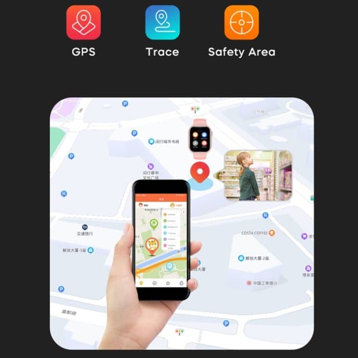 LEMFO K20 1,81 Zoll Kinder Sport Smart Watch, unterstützt Videoanrufe / Nachrichtenbenachrichtigungen / GPS / WiFi / AI – Bild 5