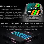 LEMFO K61 Pro 1,96 Zoll BT5.0 Sport-Smartwatch, unterstützt Bluetooth-Anrufe/Schlaf/Blutsauerstoff/Herzfrequenz/Blutdruck-Gesundheitsmonitor – Bild 8