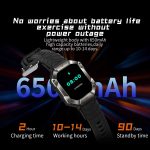 LEMFO KR80 2,0 Zoll BT5.1 IP67 Sport-Smartwatch, unterstützt Bluetooth-Anrufe/Schlaf/Blutsauerstoff/Herzfrequenz/Blutdruck-Gesundheitsmonitor – Bild 5