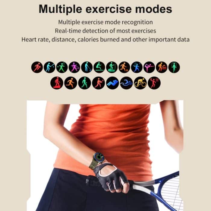 LEMFO TF10 Pro 1,53 Zoll BT5.2 IP67 Sport-Smartwatch, unterstützt Bluetooth-Anrufe/Schlaf/Blutsauerstoff/Herzfrequenz/Gesundheitsmonitor für langes Sitzen – Bild 9