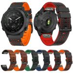 Uhrenarmband aus Silikonleder mit Punktloch und Schnellverschluss, For Garmin Fenix 7X 26mm, For Garmin Fenix 7 22mm – Bild 2