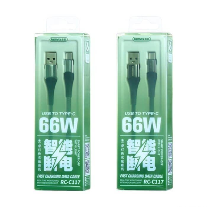 REMAX RC-C117 1,2 m 66 W USB auf Typ-C Smart Power-Off Schnellladedatenkabel – Bild 3