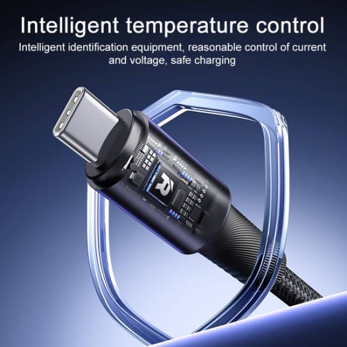 REMAX RC-C099 1,2 m 66 W USB auf Typ-C geflochtenes Schnellladedatenkabel – Bild 3