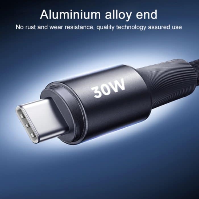 REMAX RC-C099 1,2 m 66 W USB auf Typ-C geflochtenes Schnellladedatenkabel – Bild 5