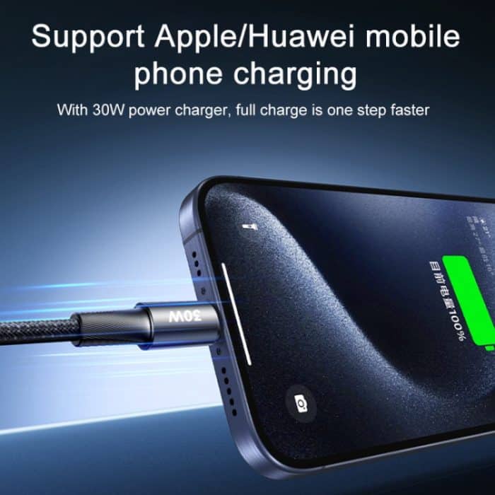 REMAX RC-C099 1,2 m 66 W USB auf Typ-C geflochtenes Schnellladedatenkabel – Bild 7