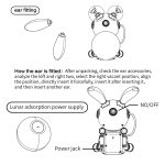 G003 Mond Kaninchen Sternenhimmel Projektionslampe Schlafzimmer Laser Atmosphäre Licht – Bild 12