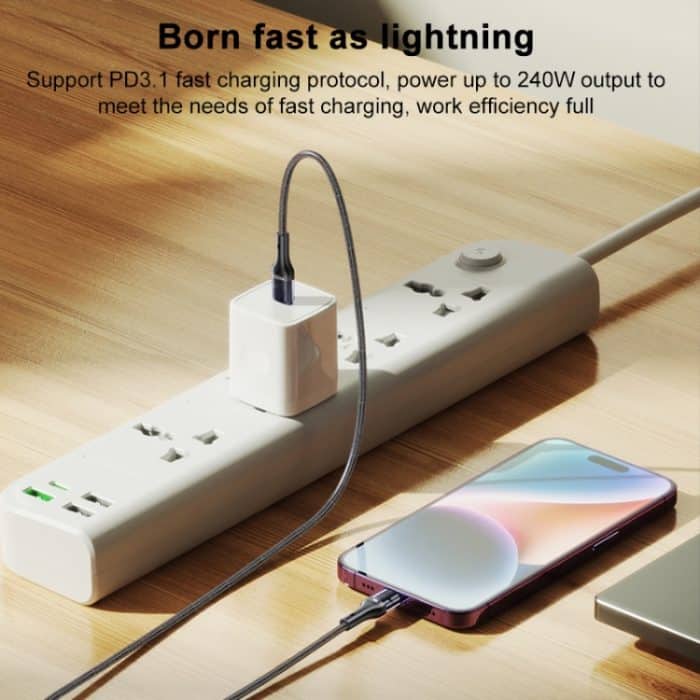 Yesido CA166 PD 240W USB-C / Typ-C auf USB-C / Typ-C Superschnelles Ladedatenkabel – Bild 3