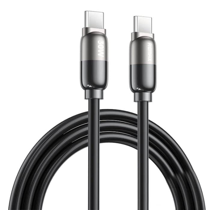 REMAX RC-C037 Capsule 1,2 m 30 W Typ-C auf Typ-C PVC-Schnellladekabel – Bild 1