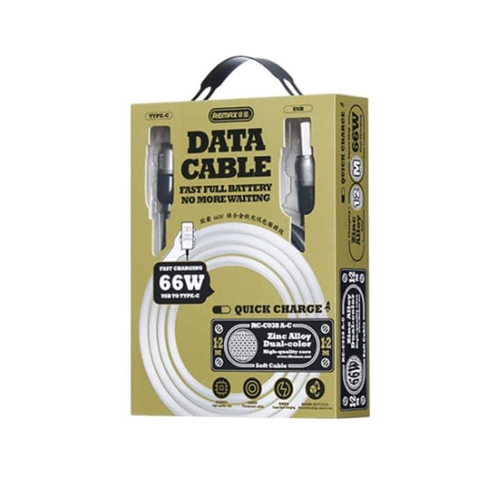 REMAX RC-C038 Capsule 1,2 m 66 W USB auf Typ-C PVC Schnellladekabel – Bild 6