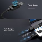 REMAX RC-C069 1,2 m 100 W Typ-C auf Typ-C Digitalanzeige geflochtenes Schnellladekabel – Bild 5