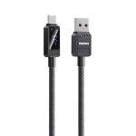 REMAX RC-C070 1,2 m 66 W USB auf Typ-C Digitalanzeige geflochtenes Schnellladekabel