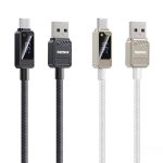 REMAX RC-C070 1,2 m 66 W USB auf Typ-C Digitalanzeige geflochtenes Schnellladekabel – Bild 2