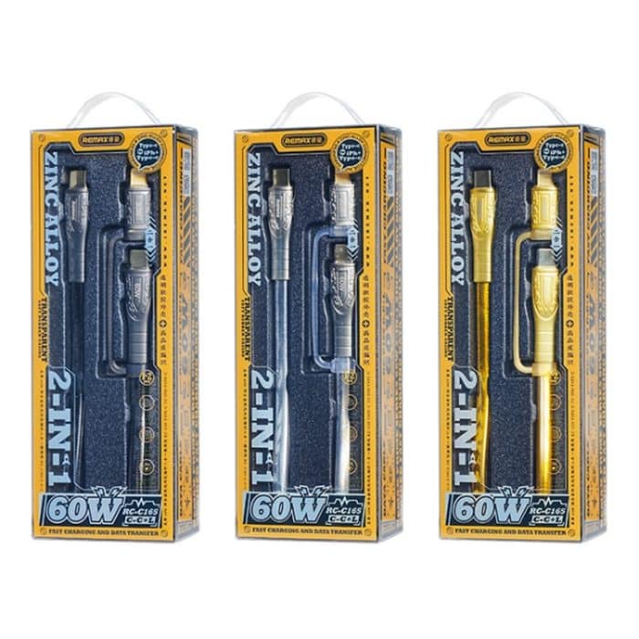 REMAX RC-C165 Prime 1,2 m 60 W Typ-C auf Typ-C + 8-poliges geflochtenes Schnellladekabel – Bild 3