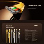 REMAX RC-C165 Prime 1,2 m 60 W Typ-C auf Typ-C + 8-poliges geflochtenes Schnellladekabel – Bild 6