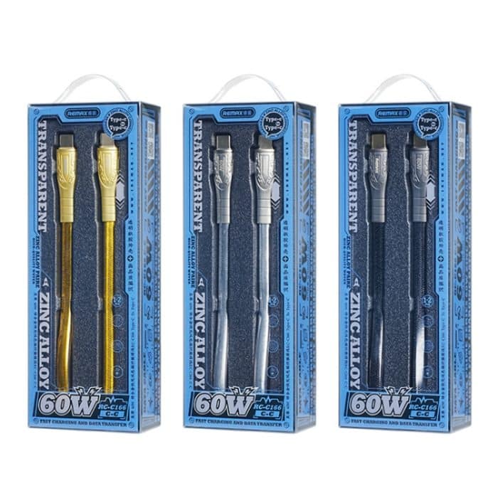 REMAX RC-C166 Prime 1,2 m 60 W Typ-C auf Typ-C geflochtenes Schnellladekabel – Bild 3