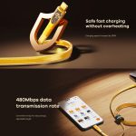 REMAX RC-C166 Prime 1,2 m 60 W Typ-C auf Typ-C geflochtenes Schnellladekabel – Bild 5