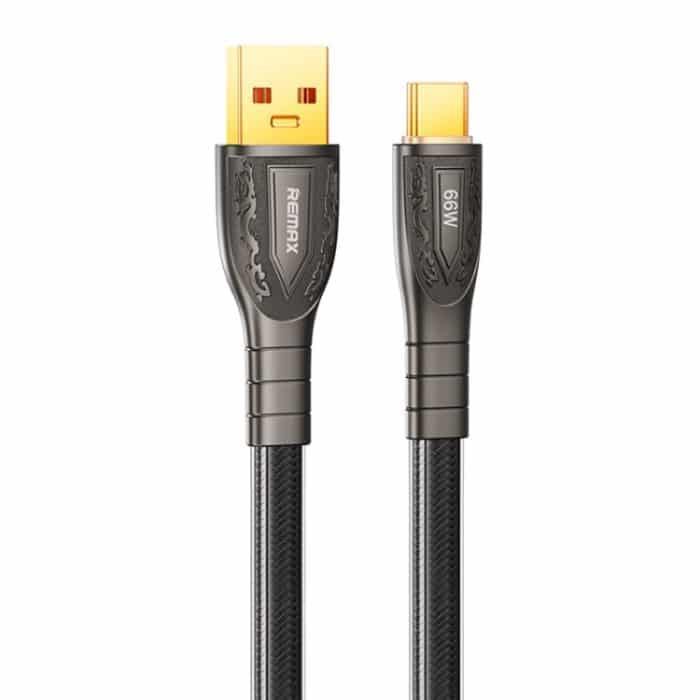 REMAX RC-C167 Prime 1,2 m 66 W USB auf Typ-C geflochtenes Schnellladekabel – Bild 1