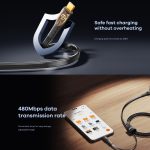 REMAX RC-C167 Prime 1,2 m 66 W USB auf Typ-C geflochtenes Schnellladekabel – Bild 5