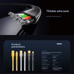 REMAX RC-C167 Prime 1,2 m 66 W USB auf Typ-C geflochtenes Schnellladekabel – Bild 6