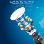 T21 4,5 Zoll IPS-Farbbildschirm 5,5 mm Einzelkamera Split Hard Cable Industrie-Endoskop, 1m, 2m, 3.5m, 5m, 10m – Bild 3