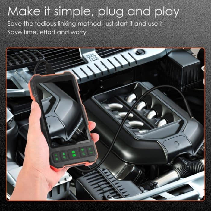 T21 4,5 Zoll IPS-Farbbildschirm 5,5 mm Einzelkamera Split Hard Cable Industrie-Endoskop, 1m, 2m, 3.5m, 5m, 10m – Bild 4