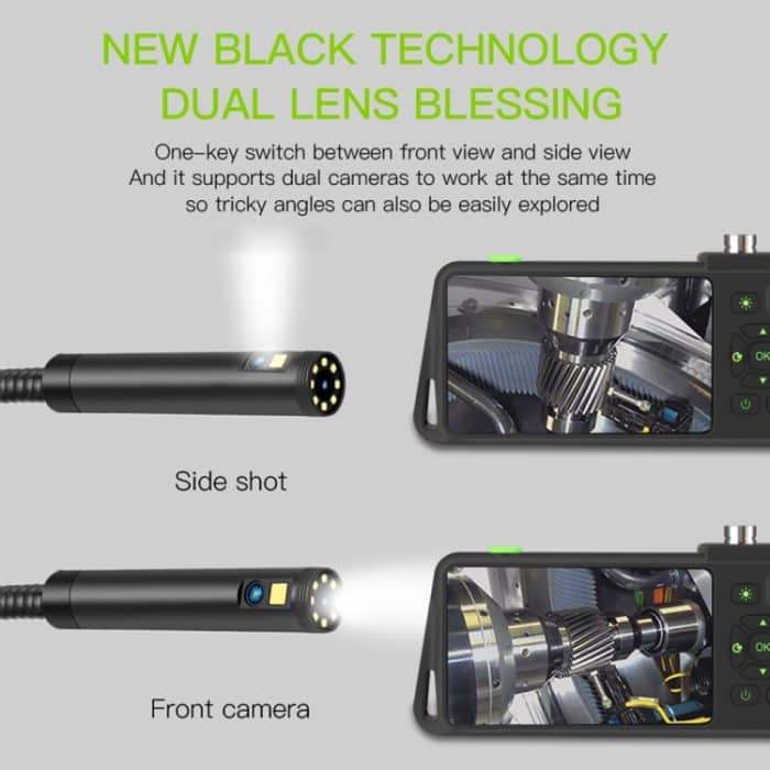 T22 4,5 Zoll IPS-Farbbildschirm 3,9 mm Einzelkamera Hartkabel Industrie-Endoskop, 1m, 2m, 3.5m, 5m – Bild 6