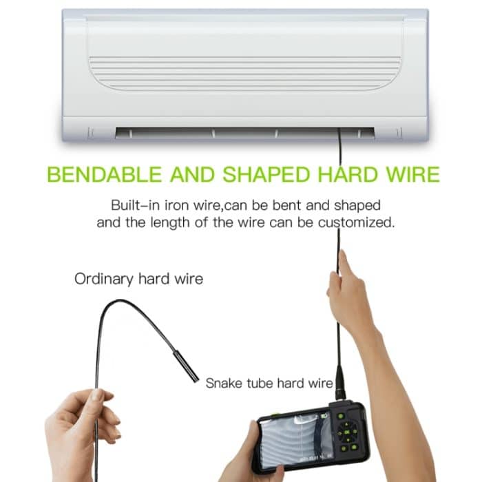 T22 4,5 Zoll IPS Farbbildschirm 5,5 mm Dualkamera Hartkabel Industrie-Endoskop, 1m, 2m, 3.5m, 5m – Bild 3