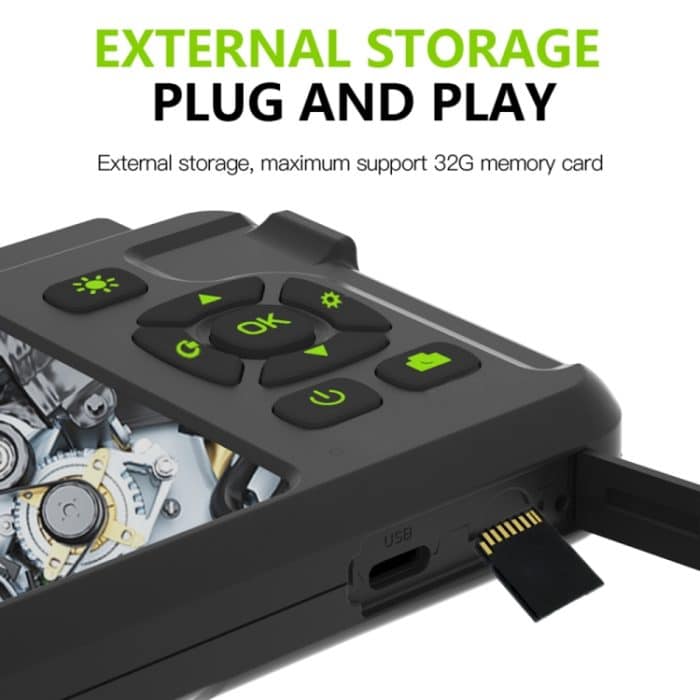 T22 4,5 Zoll IPS Farbbildschirm 7,9 mm Dualkamera Hartkabel Industrie-Endoskop, 1m, 2m, 3.5m, 5m, 10m – Bild 8