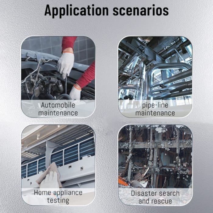 T27 5 Zoll IPS Farbbildschirm 7,9 mm Dreifachkamera Handheld-Festkabel HD Industrie-Endoskop, 1m, 2m, 3.5m, 5m – Bild 9