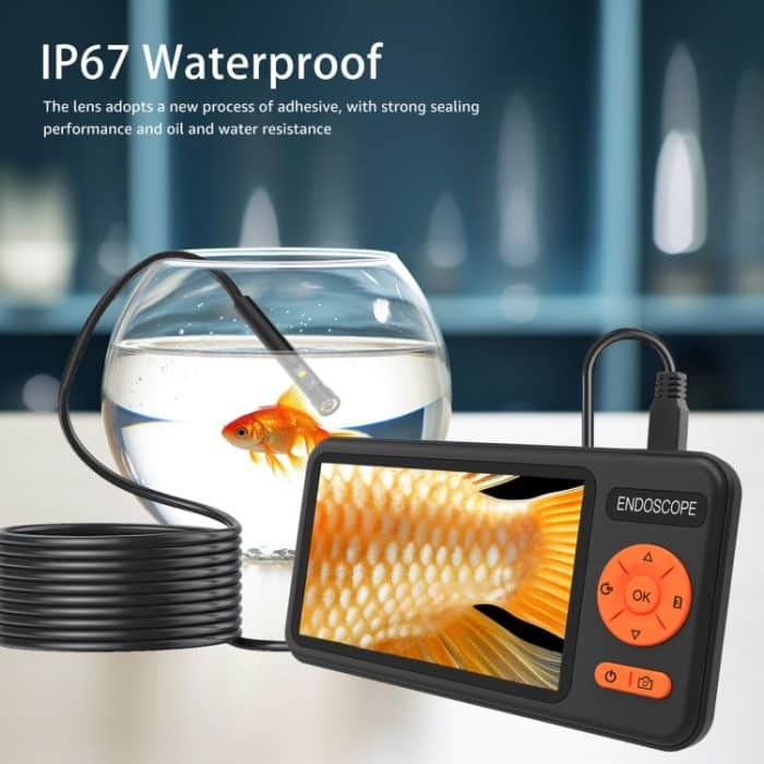 T29 5-Zoll-IPS-Bildschirm 8 mm Einzellinse IP67 wasserdichtes Industrie-Endoskop mit Halterung, 1m, 2m, 3.5m, 5m, 10m – Bild 5