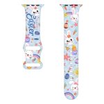 Uhrenarmband aus Silikon mit Schmetterlingsschnalle und Oster-Print, For Apple Watch Series 8 41mm, For Apple Watch Series 8 45mm, For Apple Watch SE 2022 40mm, For Apple Watch SE 2022 44mm, For Apple Watch Series 7 41mm, For Apple Watch Series 7 45mm – Bild 4