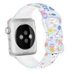 Uhrenarmband aus Silikon mit Schmetterlingsschnalle und Oster-Print, For Apple Watch SE 40mm, For Apple Watch SE 44mm, For Apple Watch Series 6 40mm, For Apple Watch Series 6 44mm, For Apple Watch Series 5 44mm, For Apple Watch Series 5 40mm – Bild 6