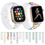 Uhrenarmband aus Silikon mit Schmetterlingsschnalle und Oster-Print, For Apple Watch SE 40mm, For Apple Watch SE 44mm, For Apple Watch Series 6 40mm, For Apple Watch Series 6 44mm, For Apple Watch Series 5 44mm, For Apple Watch Series 5 40mm – Bild 2