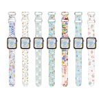 Uhrenarmband aus Silikon mit Schmetterlingsschnalle und Oster-Print, For Apple Watch Series 4 44mm, For Apple Watch Series 4 40mm, For Apple Watch Series 3 38mm, For Apple Watch Series 3 42mm – Bild 3